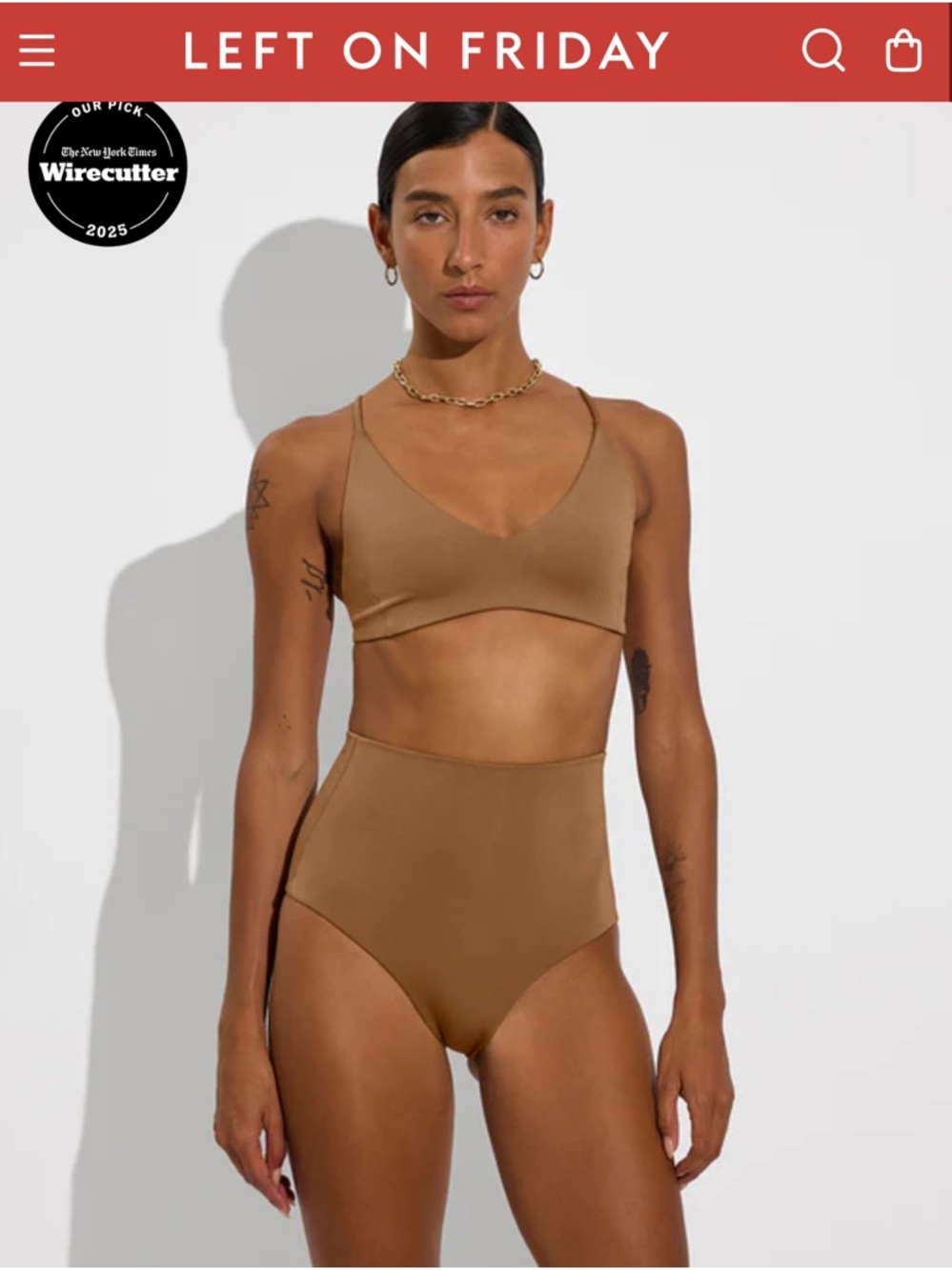 Left On Friday Mirage-Brown Bikini Set